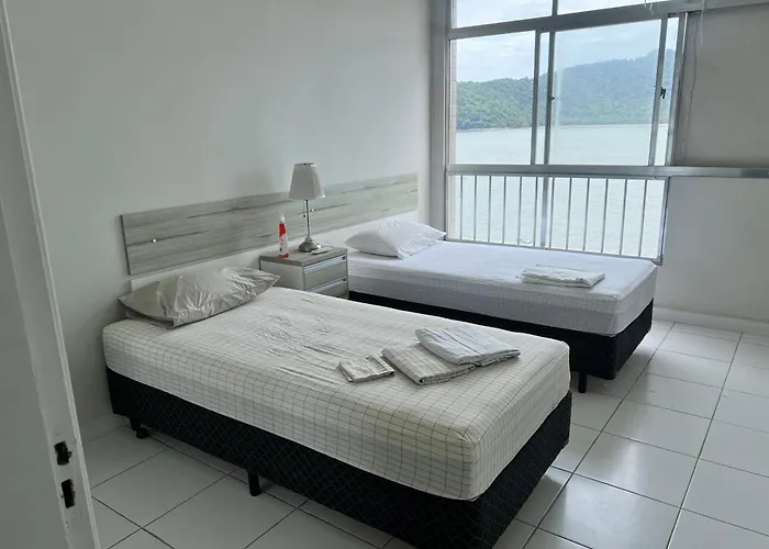 Apartamento Sao Vicente Vista Mar Pe Na Areia