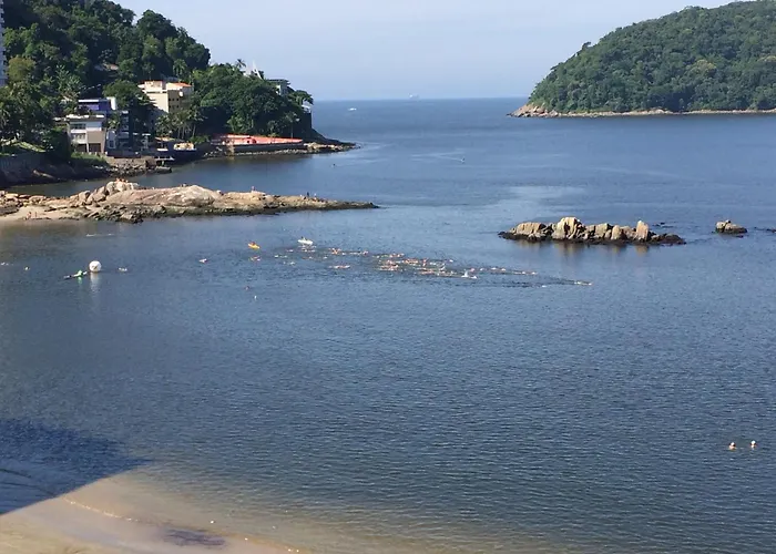 Apartamento Sao Vicente Vista Mar Pe Na Areia